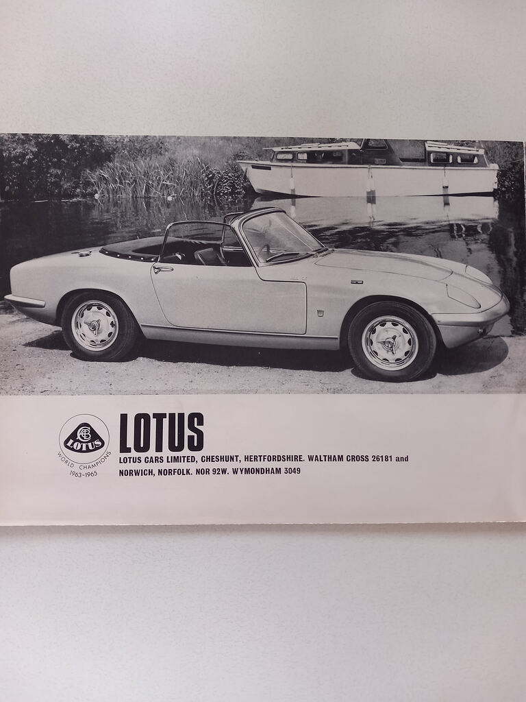 1966 Lotus Elan S3 & SE spec - Brochures - LotusElan.net
