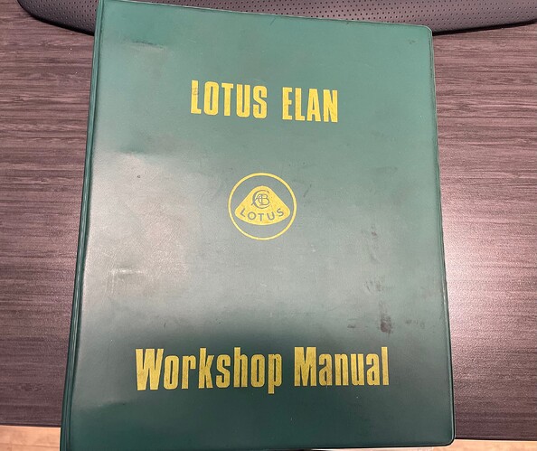 Elan Workshop Manual - Parts for Sale - LotusElan.net