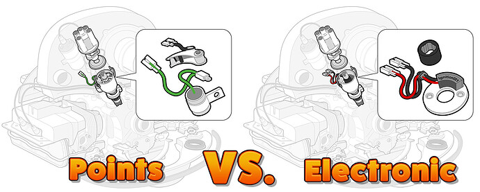 DISTRIBUTOR-Points-vs-Electronic