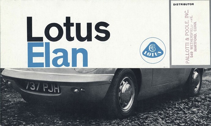 1962 Lotus Elan Brochure - パンフレット - LotusElan.net