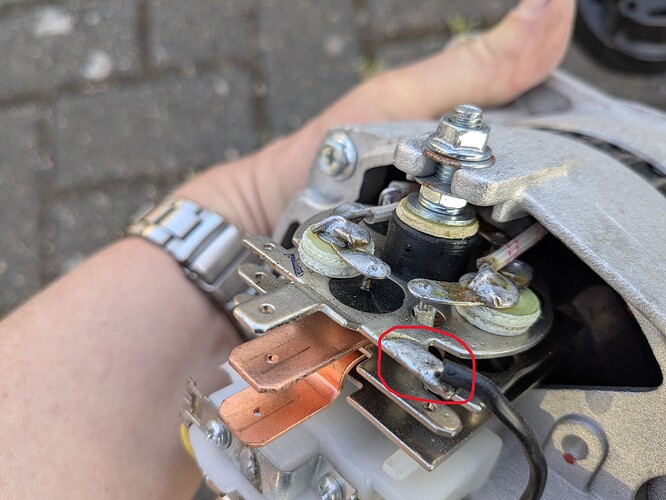 alternator soldered connections