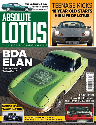 Absolute Lotus magazine issue 43 Featuring Elan with BDA - Free