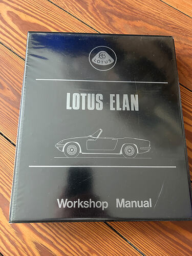 Elan Workshop Manual Binder - Parts for Sale - LotusElan.net