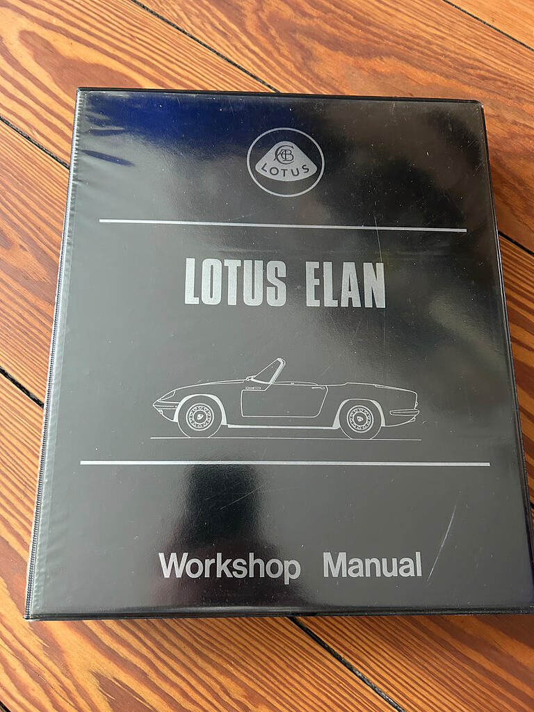 Elan Workshop Manual Binder - Parts for Sale - LotusElan.net