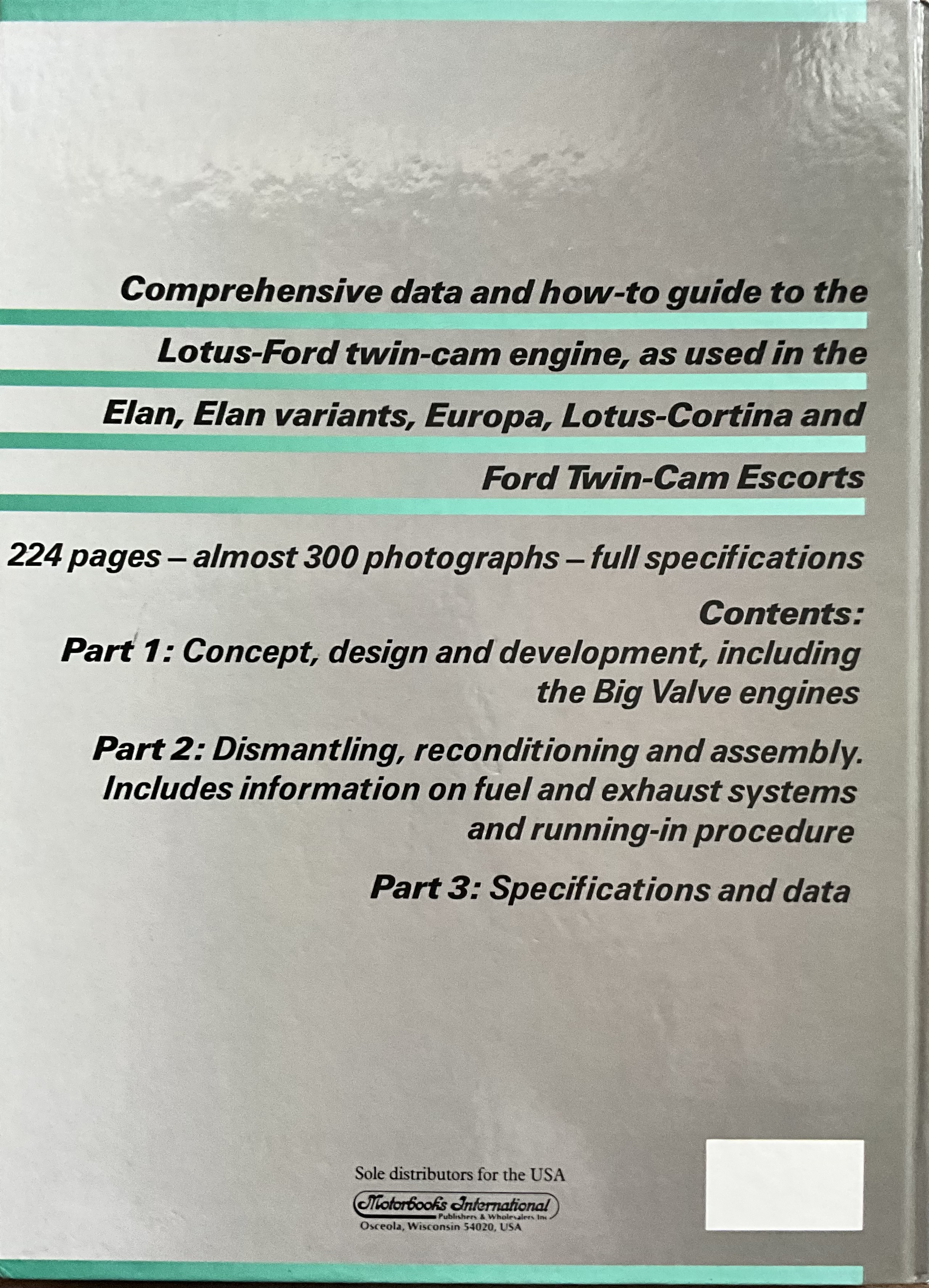 Lotus Twin-Cam Engine by Miles Wilkins - Books - LotusElan.net