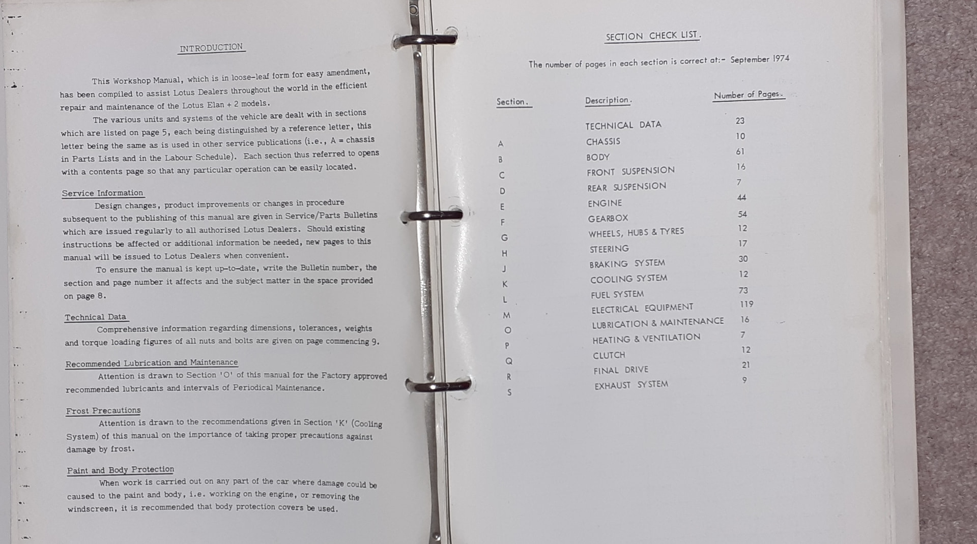 R*X様 ロータス・エラン LOTUS ELAN WORKSHOP MANUAL Elan Workshop Manual Binder - Parts for Sale - LotusElan.net